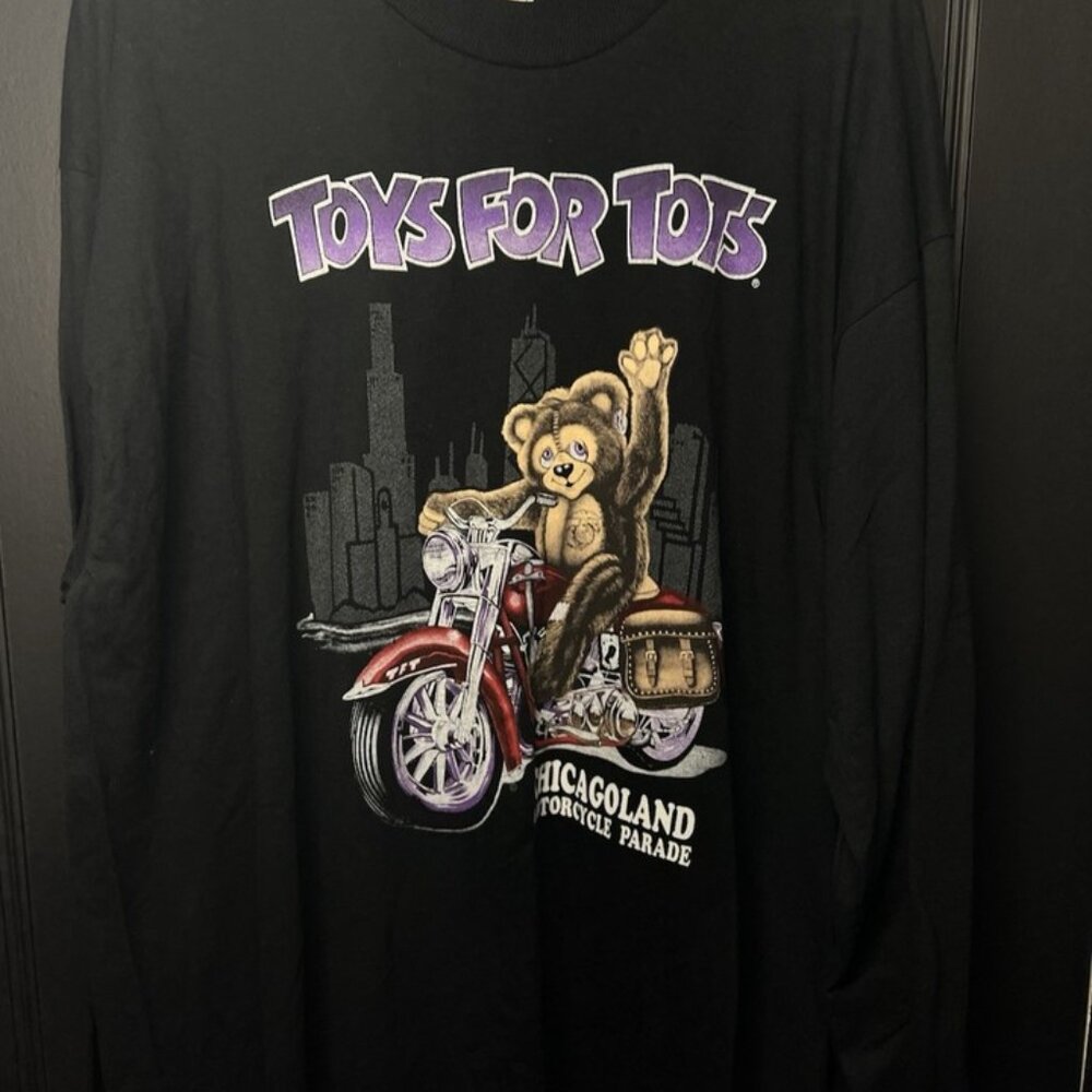 Vintage Chicagoland Toys For Tots Long Sleeve From 1998 In A Size XXL
